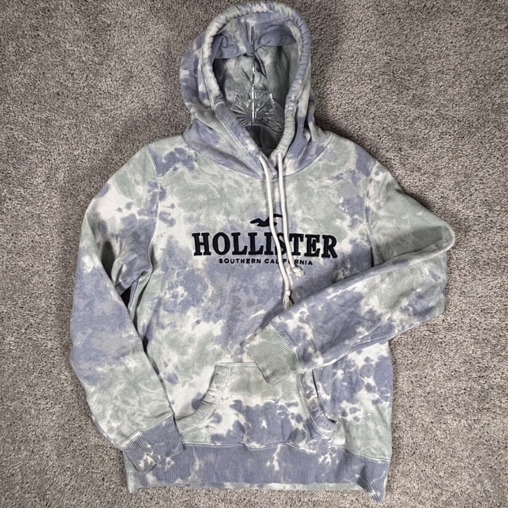 Hollister Southern California Tie Dye Hoodie Sweatshirt Womens Size Medium